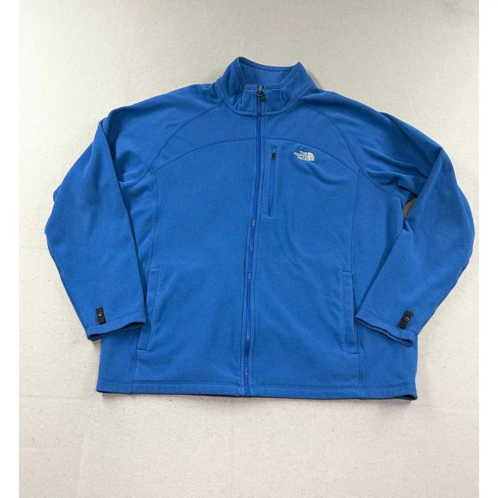 The Nortn Face Men’s Polartec Full Zip Blue Fleece Jacket 2XL
